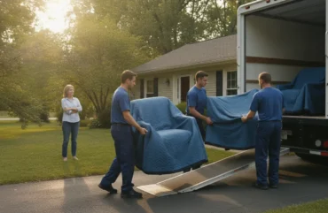 Safe movers near me carefully protecting furniture in a Delaware home